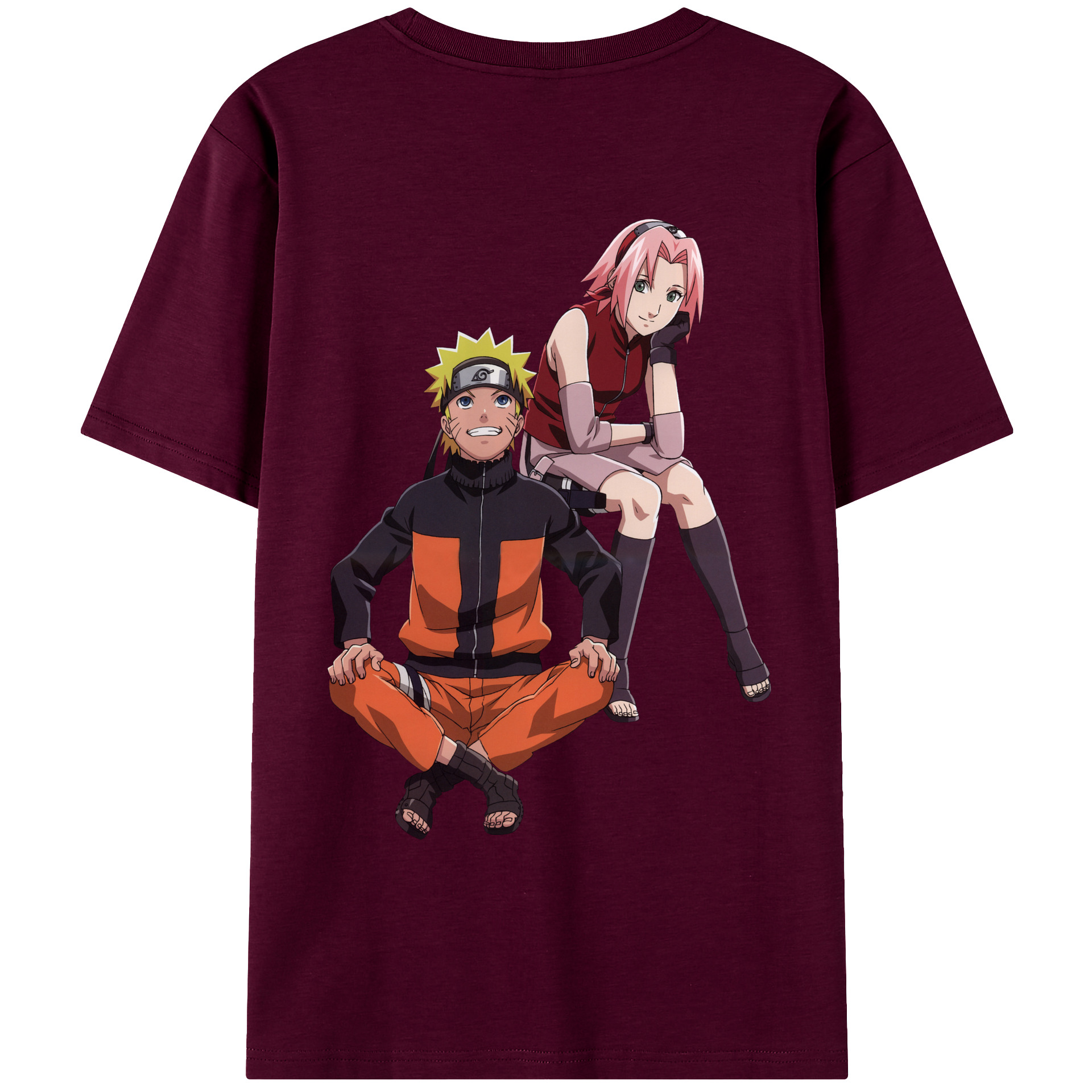 （画像用） NARUTO -ナルト- うずまき ナルト Uzumaki Naruto レディース半袖Tシャツ(バックプリント)